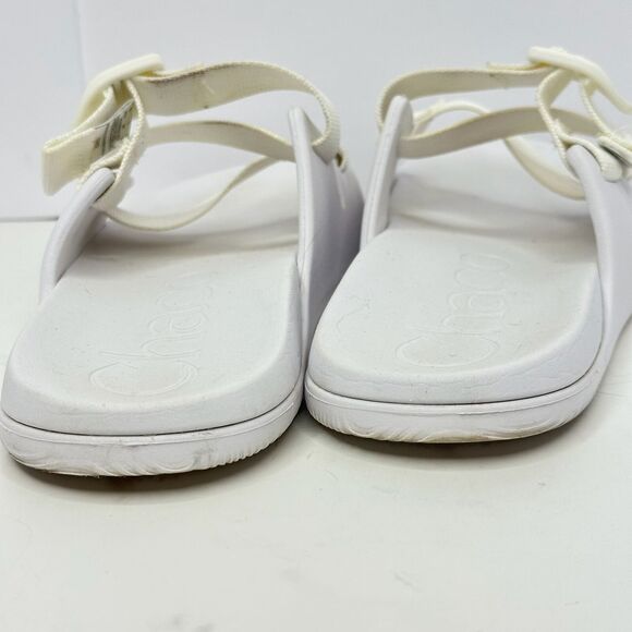 Chaco® Chillos Slide Sandals White Women's Size 8 - Picture 4 of 6